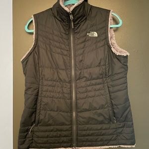 North face reversible vest
